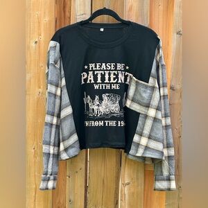 1900’s Handmade Upcycled Shirt - Free Size